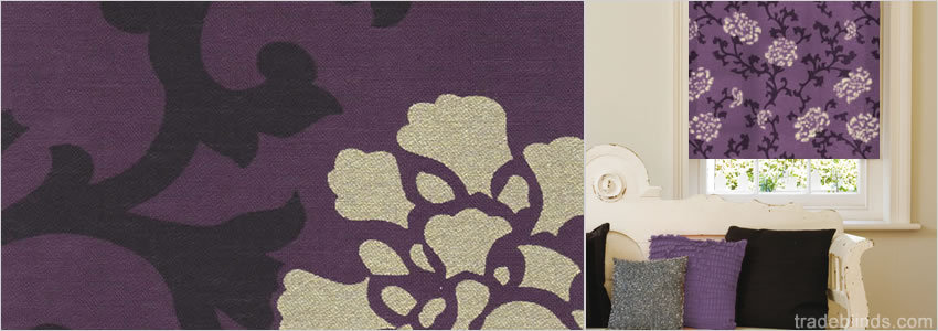 Romany Arabesque Patterned Roller Blinds - Wide