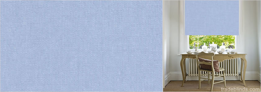Sweet Dreams Cornflower Blue Blackout Roller Blinds - Wide