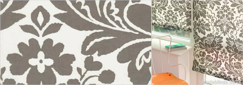 Casbah Cookies & Cream Patterned Roller Blinds - Wide