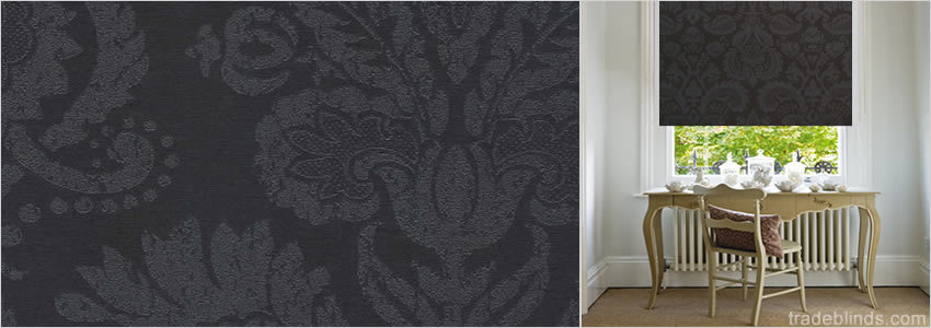 Orleans Velvet Patterned Roller Blinds - Wide