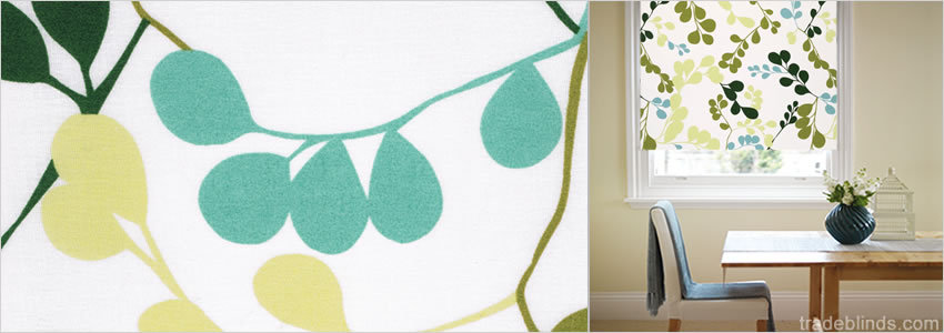 Layla Willow Tree Patterned Roller Blinds - Wide