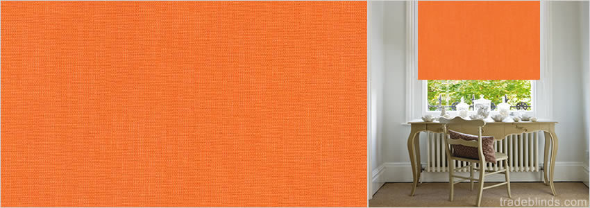 Starlight Tangerine Blackout Roller Blinds - Wide