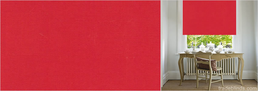 Starlight Pillar Box Red Blackout Roller Blinds - Wide