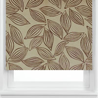 Leafy Lane Bison Patterned Roller Blinds