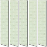 Conservatory Blinds, Square Patterned Clover Green Vertical Blinds