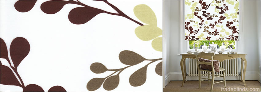 Layla Autumn Breeze Patterned Roller Blinds - Wide