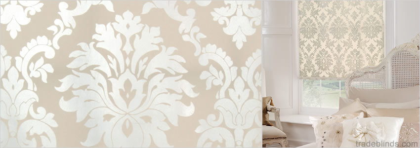Rococo Gold Dust Patterned Roller Blinds - Wide