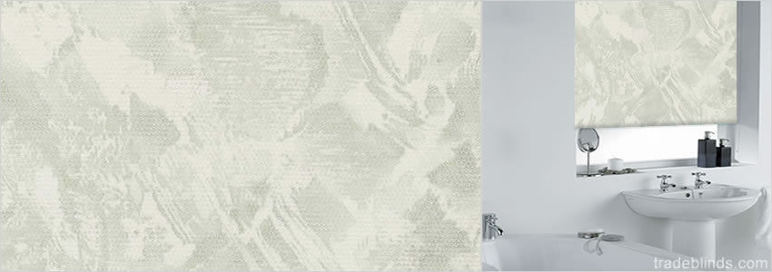 Cloud Green PVC Waterproof Roller Blinds - Wide