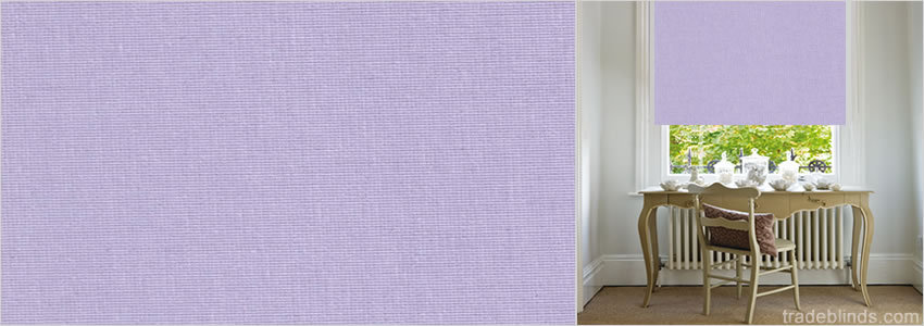 Sweet Dreams Lavender Blackout Roller Blinds - Wide