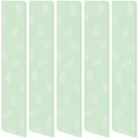 Light Minty Willow Green Vertical Blinds, Pretty Leaf Print Design