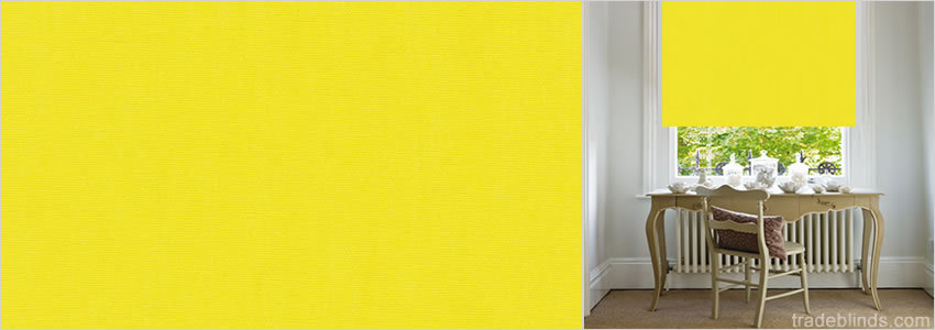 Starlight Zingy Lemon Blackout Roller Blinds - Wide