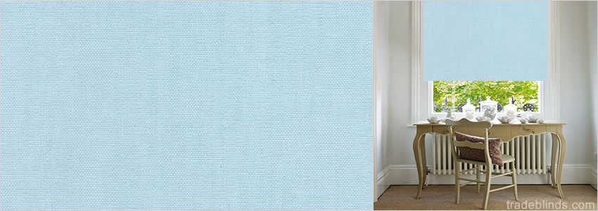 Starlight Ice Blue Blackout Roller Blinds - Wide