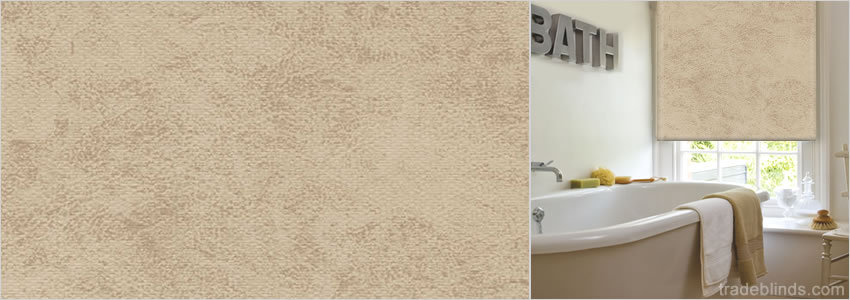 Spa Bisque PVC Waterproof Roller Blinds - Wide