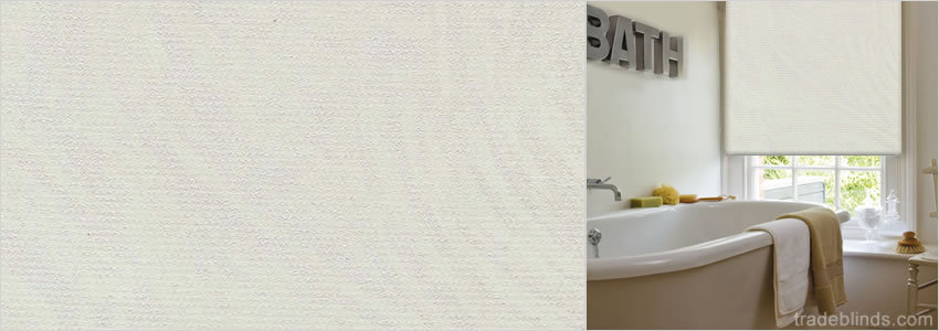 Malabo Cream PVC Waterproof Roller Blinds - Wide
