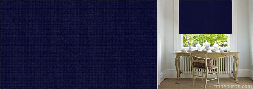 Starlight Midnight Blue Blackout Roller Blinds - Wide