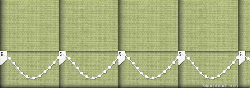 Santiago Olive Green Vertical Blinds - Wide