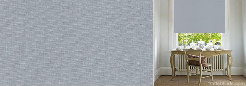 Starlight Pale Grey Blackout Roller Blinds - Wide