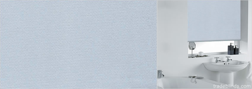 Planet Powder Blue PVC Waterproof Roller Blinds - Wide