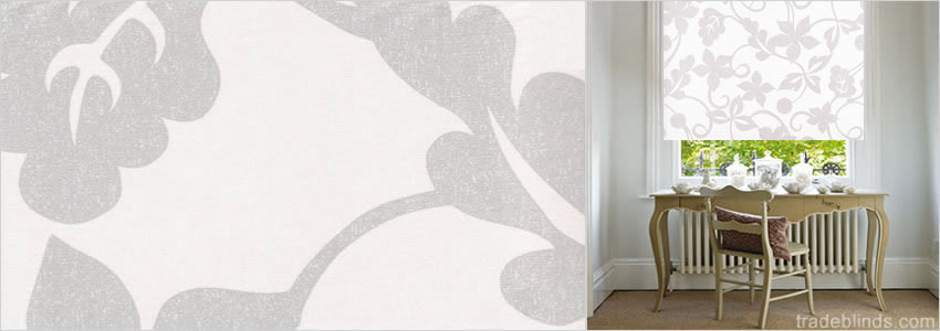 Romance Sable Patterned Roller Blinds - Wide