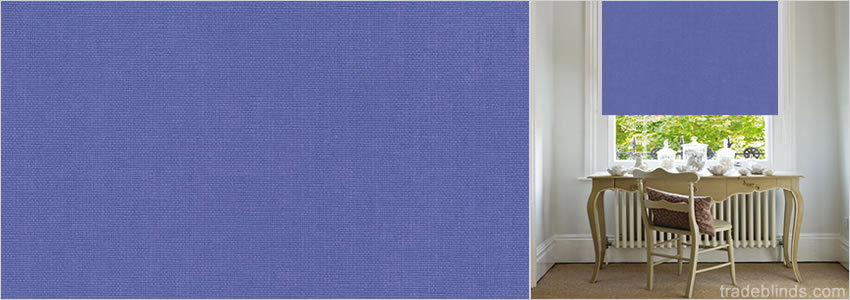 Starlight Bluebell Blackout Roller Blinds - Wide
