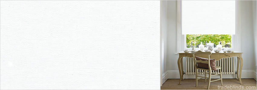 Sweet Dreams Frost White Blackout Roller Blinds - Wide