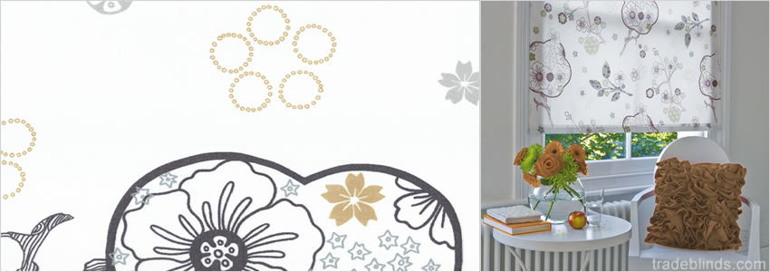 Boho Vibe Patterned Roller Blinds - Wide