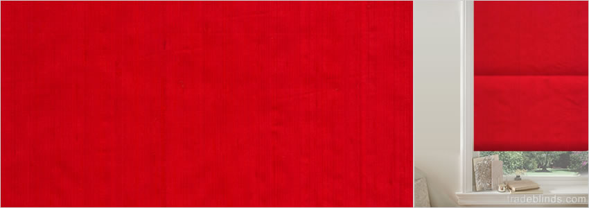 Jaipur Scarlet Red Roman Blinds - Wide
