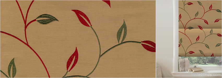 Allure Russet Red Roman Blinds - Wide