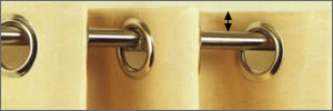 How to measure for eyelet curtains
