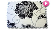 Black and White Roman Blinds