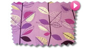 Lilac and Pink Roman Blinds