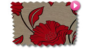 Red Roman Blinds