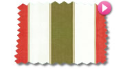 Striped Roman Blinds