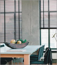 Black Venetian Blind