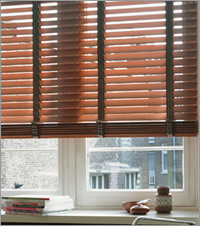 Dark Wood Blinds