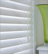 White Wooden Blind